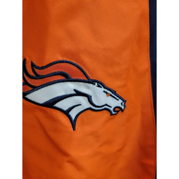 NFL Mens Denver Broncos Jacket 1/4 Zip Pullover Orange Windbreaker NEW WITH TAGS - Picture 5 of 8